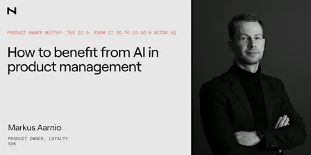 How to benefit from AI in product management by SOK