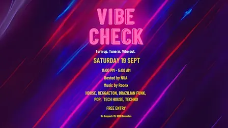 VIBE CHECK - FREE International Party