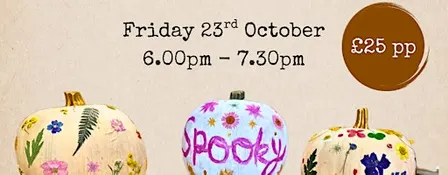 Pumpkin Painting & Flower Decorating Workshop