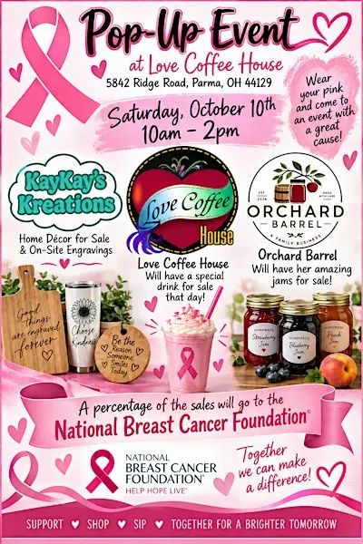 Pop-Up event for Breast Cancer Awareness month