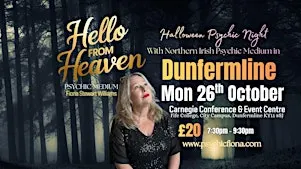 Halloween Psychic Night in Dunfermline, Northern Irish Psychic Medium Fiona