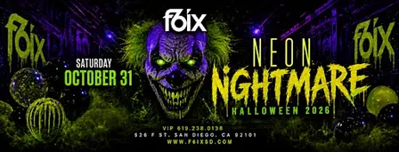 NEON NIGHTMARE HALLOWEEN 2026 AT F6IX | OCTOBER 31ST EVENT