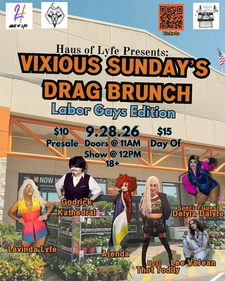 Vixious Sunday's Drag Brunch: Labor Gays