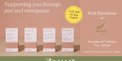 An Evening of Nourishment: Navigating Menopause with Wild Nutrition