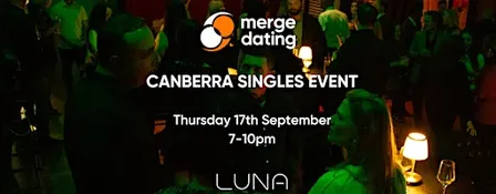 Canberra | Singles Event | Luna Bar | Thursday 17th September | 40-55