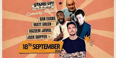 Stand Up Comedy in Southampton Ft. Jack Skipper, Dan Evans,  & Kazeem Jamal