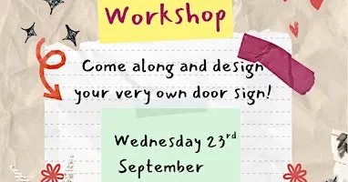 DIY door sign workshop
