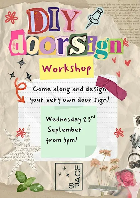 DIY door sign workshop