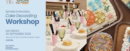 Sprinkle Embroidery Cake Decorating Class