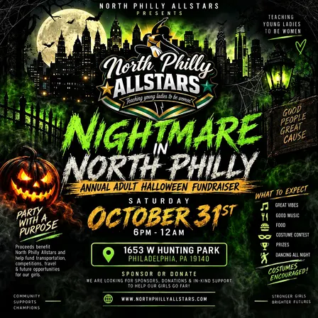 Nightmare in North Philly: Annual Adult Halloween Fundraiser