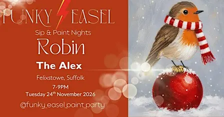 The Funky Easel Sip & Paint: The Alex in Felixstowe, Suffolk