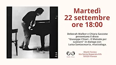 Presentazione disco "Giuseppe Chiari Il Metodo per suonare"