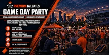 Premium Tailgate Party: Denver Broncos vs. Seattle Seahawks