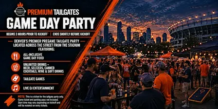 Premium Tailgate Party: Denver Broncos vs. Seattle Seahawks