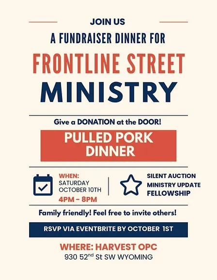 Frontline Street Ministry Fundraiser Dinner