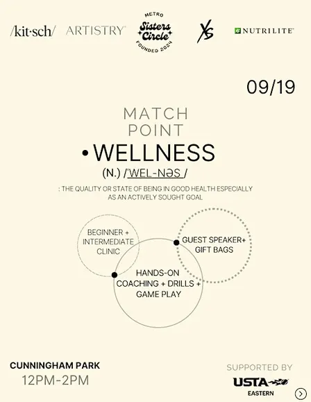 Metro Sisters Circle Presents: Match Point Wellness