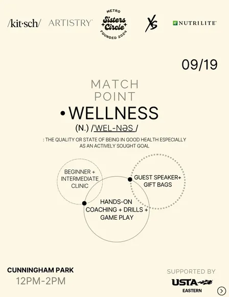 Metro Sisters Circle Presents: Match Point Wellness