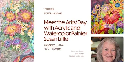Meet the Artist Day and Live Demos with Susan Little at Queenston Pottery