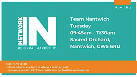 NetworkIN Team Nantwich Fortnightly Meeting