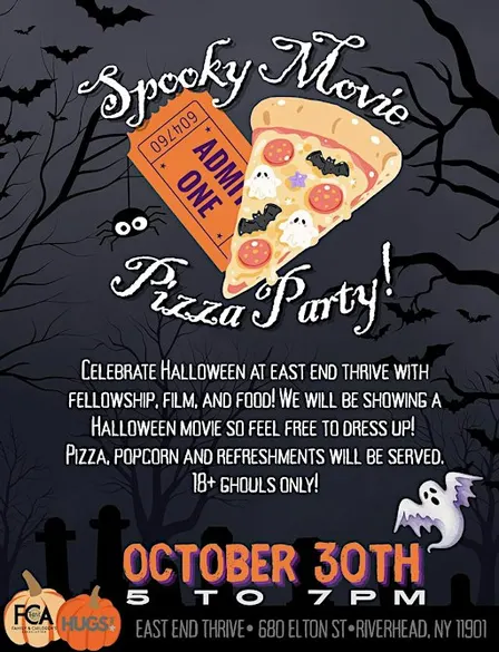 Join us at East End THRIVE for a Spooky Movie Pizza Party!
