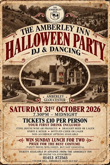 Halloween Party at the Amberley Inn