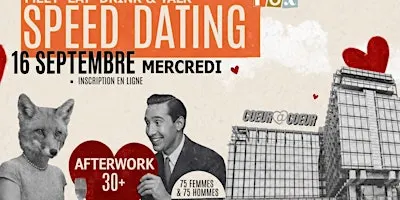 SPEED DATING ( 75 HOMMES - 75 FEMMES) au FOX FOOD MARKET | mercredi 16 .09
