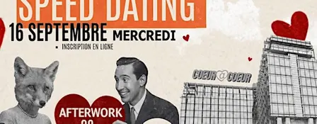 SPEED DATING ( 75 HOMMES - 75 FEMMES) au FOX FOOD MARKET | mercredi 16 .09