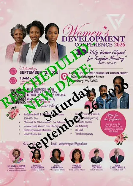 RESCHEDULED - Women's Development Conference 2026 - 09/26/2026