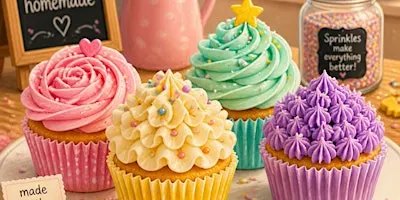 Buttercream 101: An intro to decorating with frosting! Cupcake 4-pack class