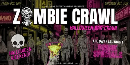 KANSAS CITY ZOMBIE CRAWL - Halloween Bar Crawl - Party Pass to 10+ Bars