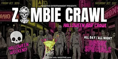 KANSAS CITY ZOMBIE CRAWL - Halloween Bar Crawl - Party Pass to 10+ Bars