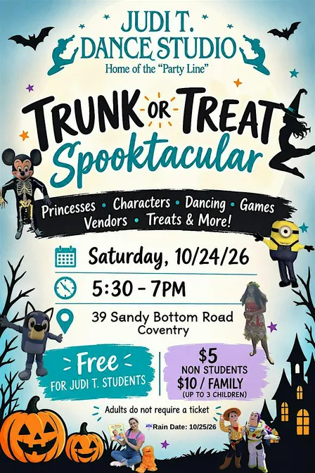 Judi T. Dance Studio Trunk or Trunk Spooktacular (with character guests)