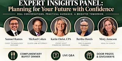 Retirement, Taxes & Estate Planning: Expert Panel for Ages 55+