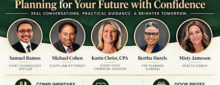 Retirement, Taxes & Estate Planning: Expert Panel for Ages 55+
