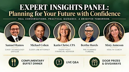 Retirement, Taxes & Estate Planning: Expert Panel for Ages 55+