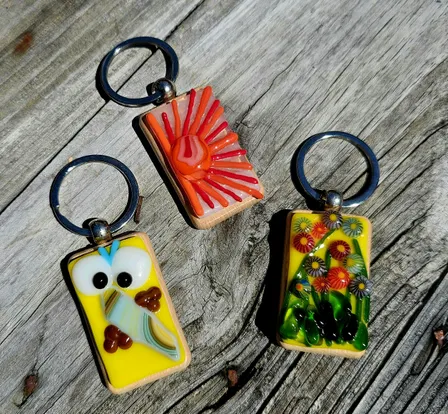 Key Chains Fused Glass Class