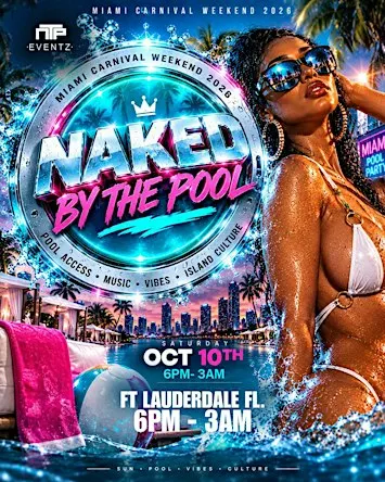 NAKED BY THE POOL
