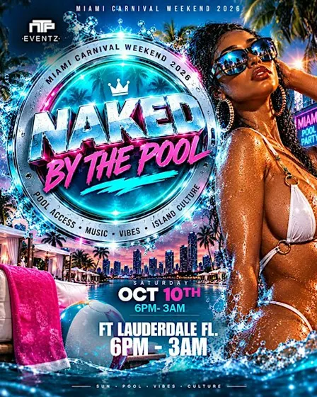 NAKED BY THE POOL