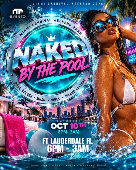 NAKED BY THE POOL
