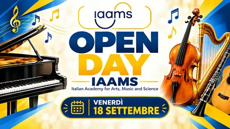 OPEN DAY IAAMS – 18 SETTEMBRE | SCOPRI LA MUSICA