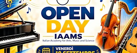 OPEN DAY IAAMS – 18 SETTEMBRE | SCOPRI LA MUSICA