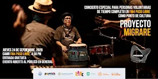 MIGRARE, CONCIERTO PARA PERSONAS VOLUNTARIAS DE TIEMPO COMPLETO