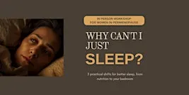 Why can't I just sleep