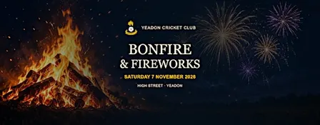 Yeadon Cricket Club Bonfire & Fireworks Night 2026