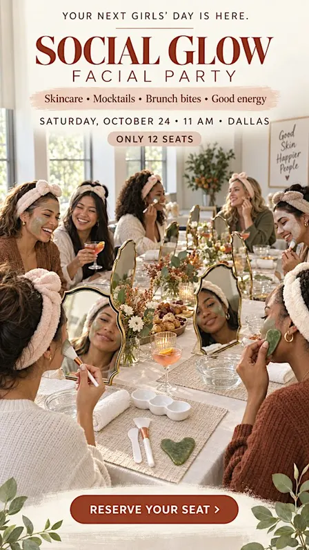 The Social Glow Facial Party