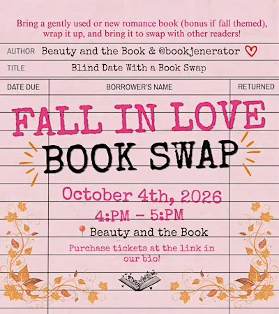 Fall In Love Blind Date w/ a Book Swap