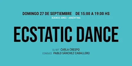 ECSTATIC DANCE - SEPTIEMBRE 26'