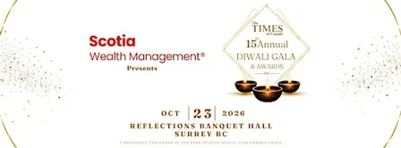 The Times of Canada Diwali Gala and Awards 2026