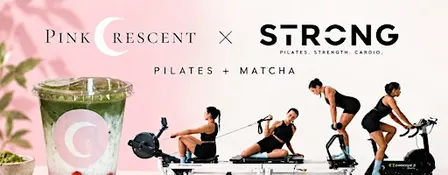 STRONG x Pink Crescent: Pilates + Matcha