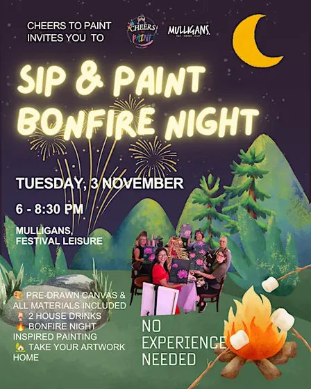 Bonfire Night Sip & Paint